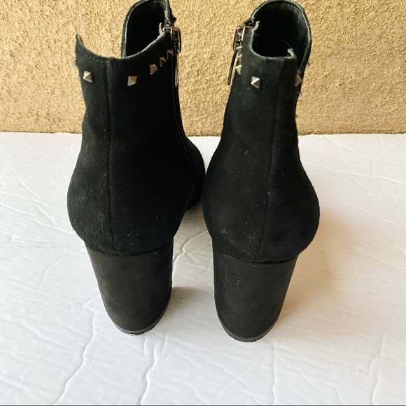 Marc Fisher Studded Black Ankle Boots - Picture 6 of 10